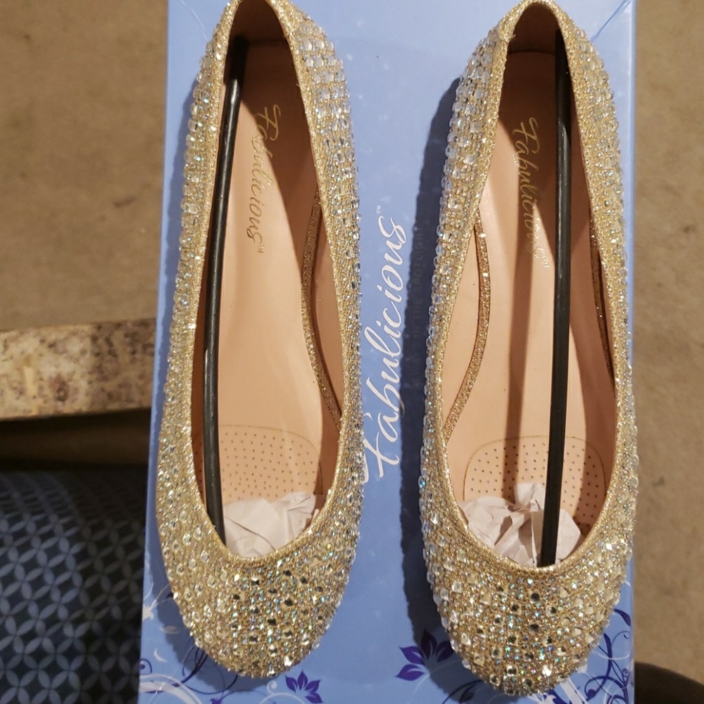 Fabulicious diamond sparkling flats